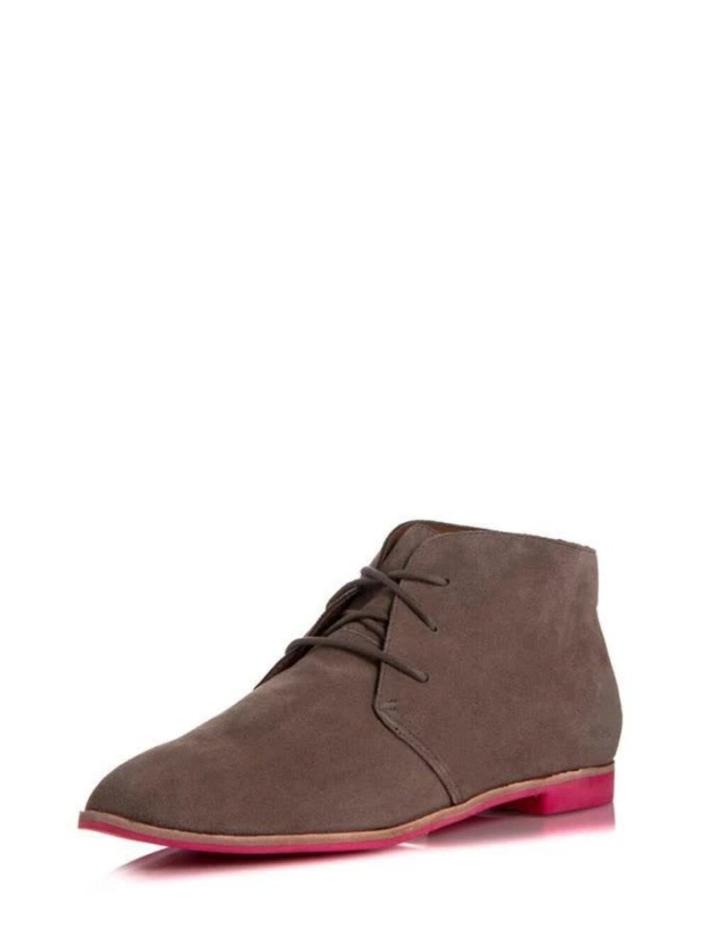 DV Dolce Vita Madge Bootie Taupe Suede Lace-Up Ankle Boots Women 9.5